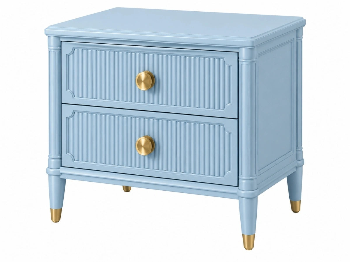 Comodino in Legno 2 Cassetti - Stile Classico