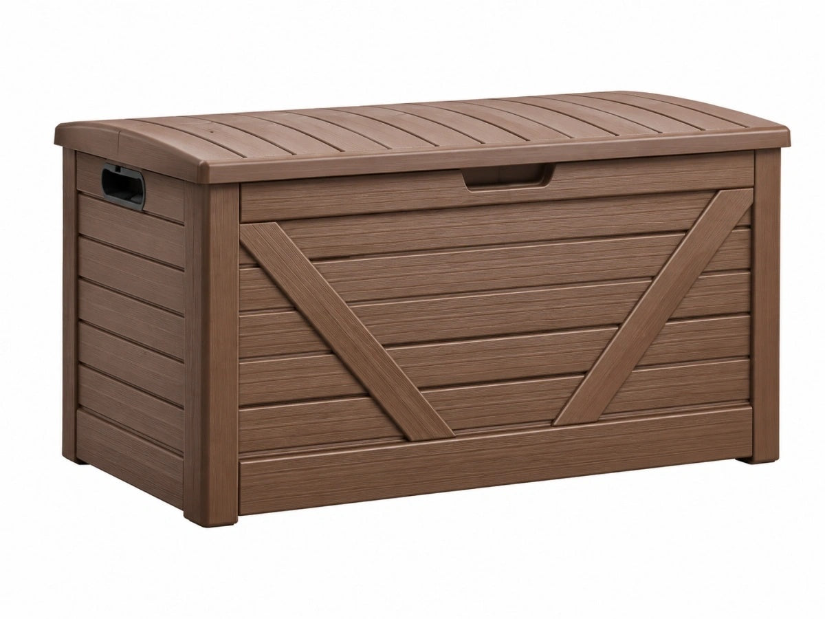 Scatola Portatutto in Resina - Marrone - Stile Moderno