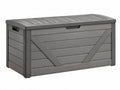 Cassapanca da Giardino in Resina - 120x45x60cm Grigio