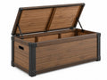 Baule in Legno Metallo - Grande Contenitore Esterno