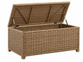 Cassapanca Contenitore Intrecciata - Rattan - Stile Moderno