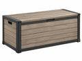 Scatola di Stoccaggio 117x45x57cm Plastica Marrone-Nero - Contenitore