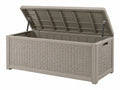 Cassapanca da Giardino in Resina - 120x50x60 cm - Stile Rattan