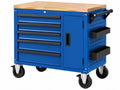 Carrello Portautensili 5 Cassetti Metallo Blu - Officina/Laboratorio