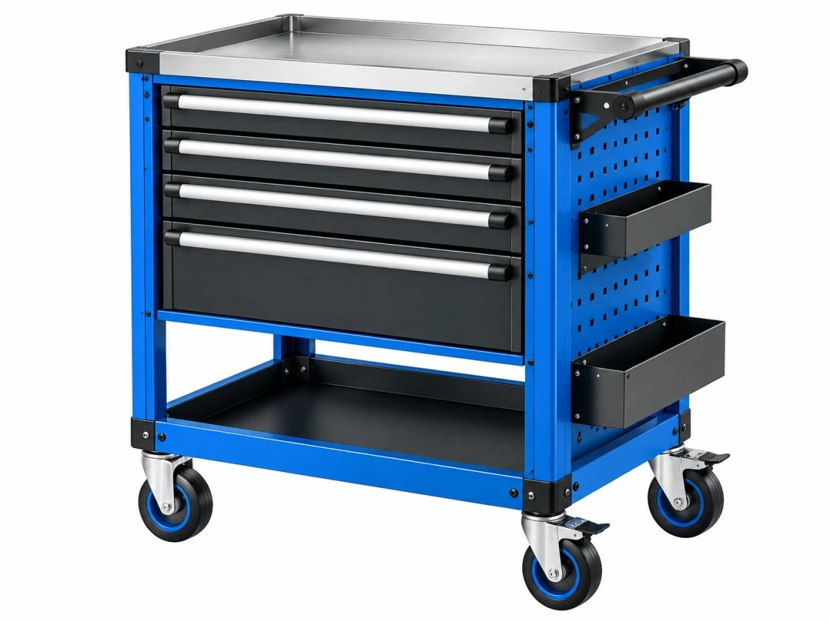 Carrello Portautensili Metallo Blu/Nero - Multiuso