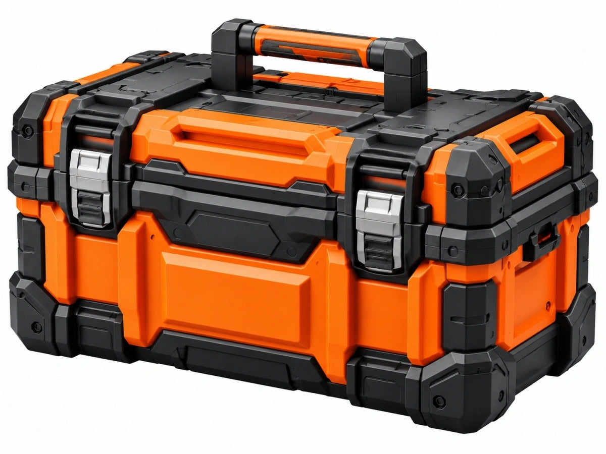 Cassetta Porta Attrezzi - 50cm - Plastica/Arancione - Strumento di Stoccaggio